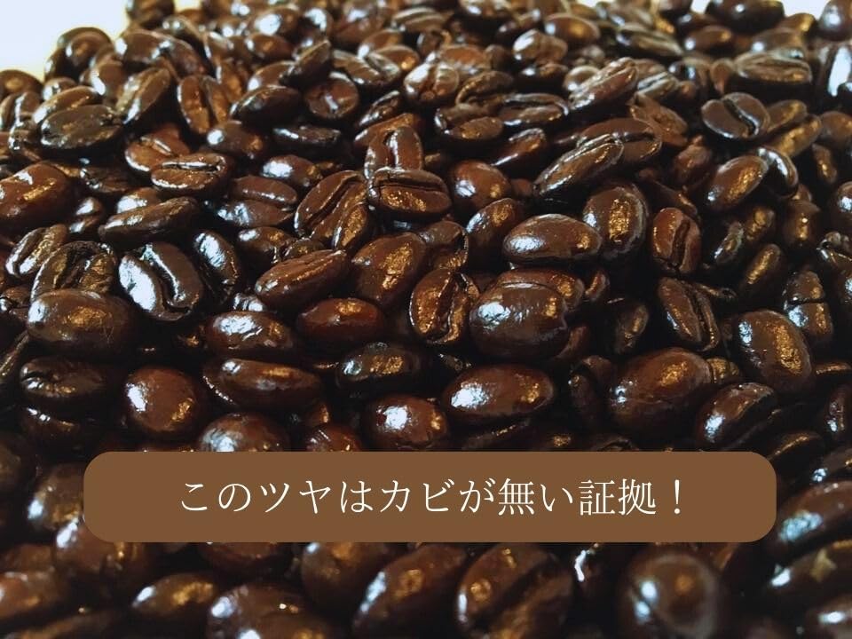カビがなくツヤのあるコーヒー豆の写真